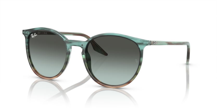 Ray-Ban - RB2204 - Striped Blue & Green/Blue Vintage - 51