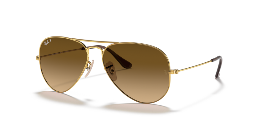Ray-Ban - Aviator Large Metal - Gold /Brown Gradient - 58