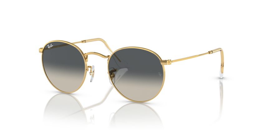 Ray-Ban - Round Metal - Gold/Grey - 50