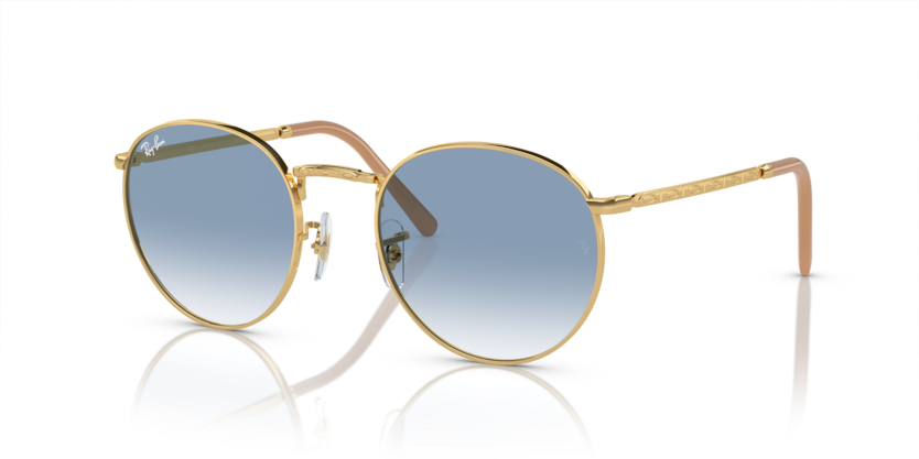 Ray-Ban - New Round - Gold/Blue - 50
