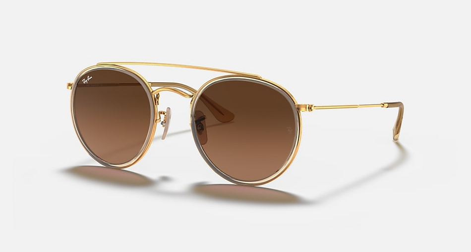 Ray-Ban - RB3647N - Arista/Brown Gradient Grey - 51