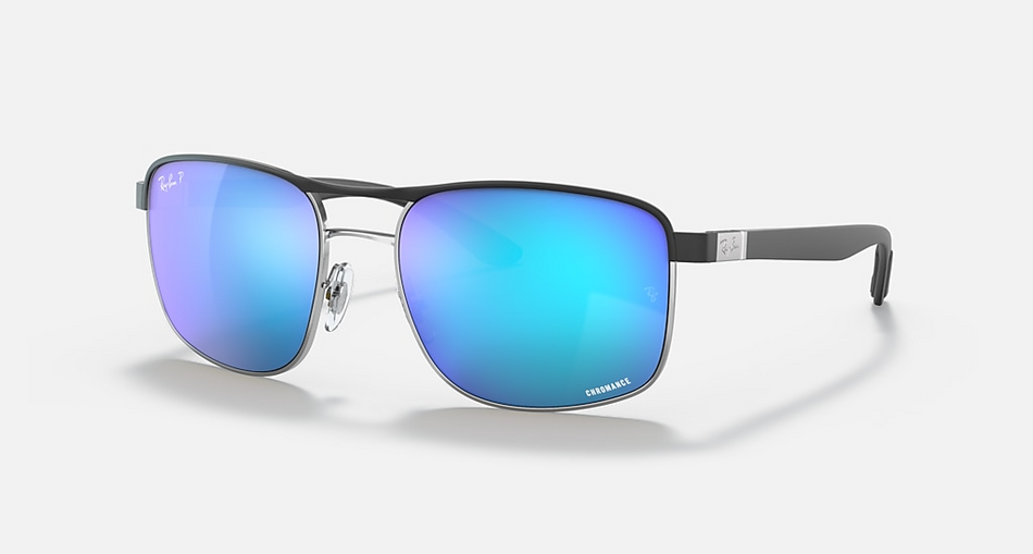 Ray-Ban - Chromance - Matte Black/Blue Chromance - 58