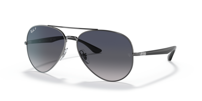 Ray-Ban - RB3675 - Gunmetal/Blue Gradient Blue Polarized- 58