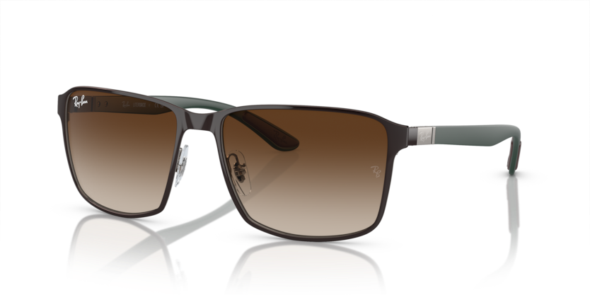 Ray-Ban - RB3721 - Brown On Gunmetal/Brown - 59