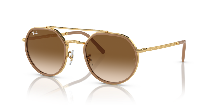 Ray-Ban - RB3765 - Gold/ Light Brown - 53