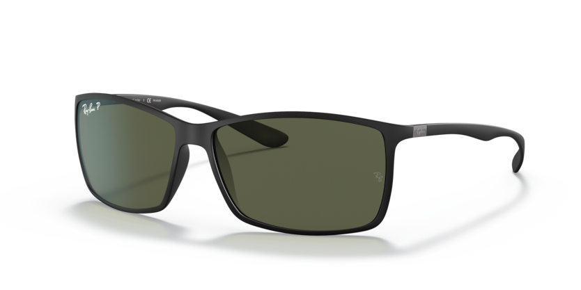 Ray-Ban - Liteforce - Matte Black/ Green Polarized - 62