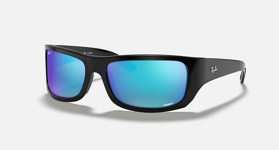 Ray-Ban - RB4283CH - Polished Black/Blue Polarized Chromance - 64