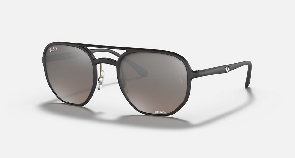 Ray-Ban - RB4321CH - Black/Silver Polarized Chromance - 53