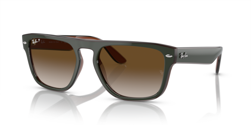 Ray-Ban - RB4407 - Green & Dark Grey & Transparent Brown/Brown Polarized - 57