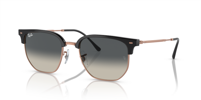 Ray-Ban - New Clubmaster - Dark Grey on Rose Gold/ Grey Gradient - 51