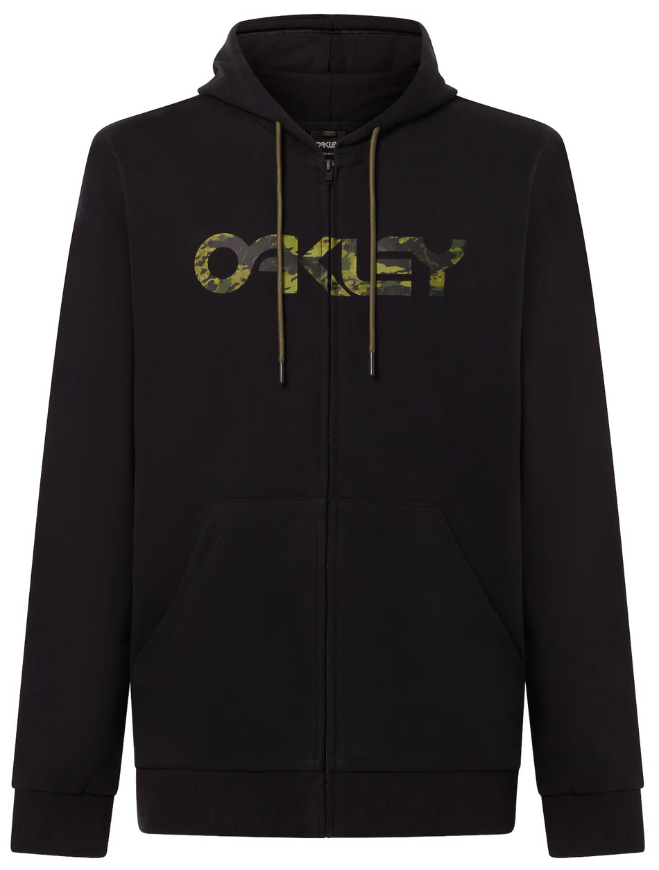 Oakley - Teddy Full Zip Hoodie - Black/Tiger MNT Camo - Medium