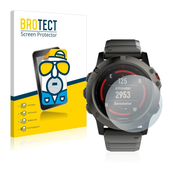 BROTECT Screen Protector - Garmin Fenix 3/3HR/5X & 5X Plus (51mm)