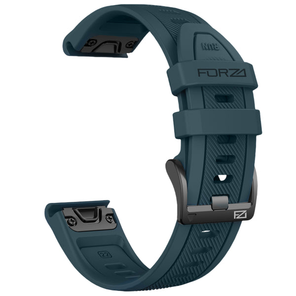 Forza Elite 22mm EasyFit Two-Tone Stripe Series Watch Strap for Garmin - Slate/Slate