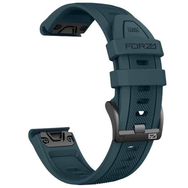 Forza Elite 26mm EasyFit Two-Tone Stripe Series Watch Strap for Garmin - Army/Fog