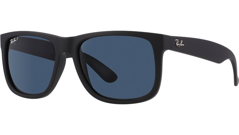 Ray-Ban - Justin Polarized - Rubber Black/Polycarbonate Dark Blue - RB4165 622/2V