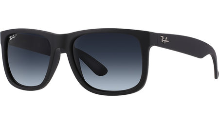 Ray-Ban - Justin Polarized - Rubber Black/Polycarbonate Grey Gradient - RB4165 622/T3