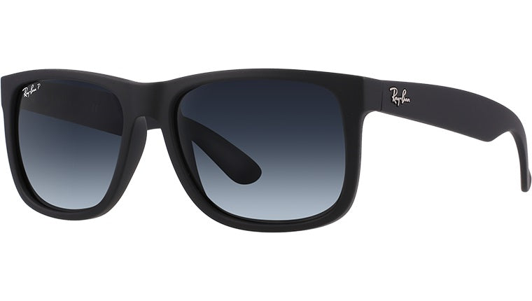 Ray-Ban - Justin Polarized - Rubber Black/Polycarbonate Grey Gradient - RB4165 622/T3