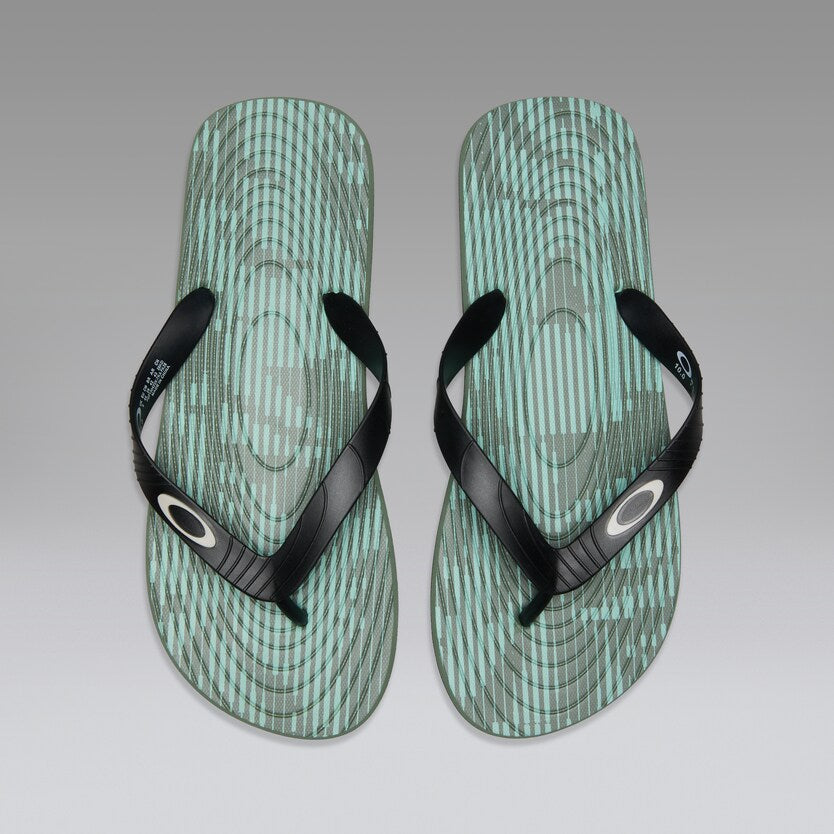 Oakley Catalina Flip Flop - Faded Green Hibiscus Str