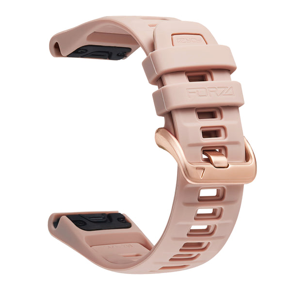Forza Elite 20mm EasyFit Evolve Series Watch Strap for Garmin – Pastel Cream