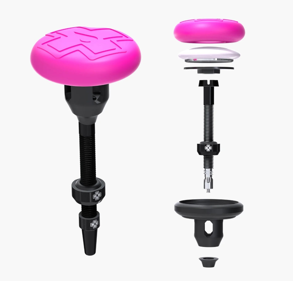 Muc-Off Tubeless Secure Tag Mount with 2x 44mm Valves -BLACK