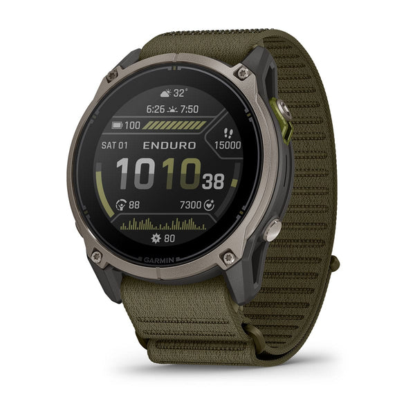 Garmin Enduro 4 with Dark Olive ComfortFit Fabric Band