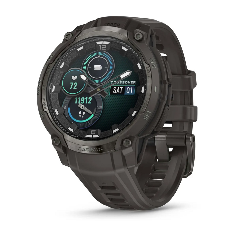 Garmin Instinct Crossover Amoled Charcoal with Charcoal Silicone Band