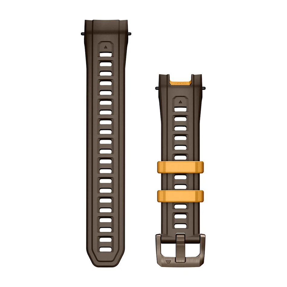 Garmin 22mm Watch Band - Instinct 3 Cocoa Silicone with Metal Buckle