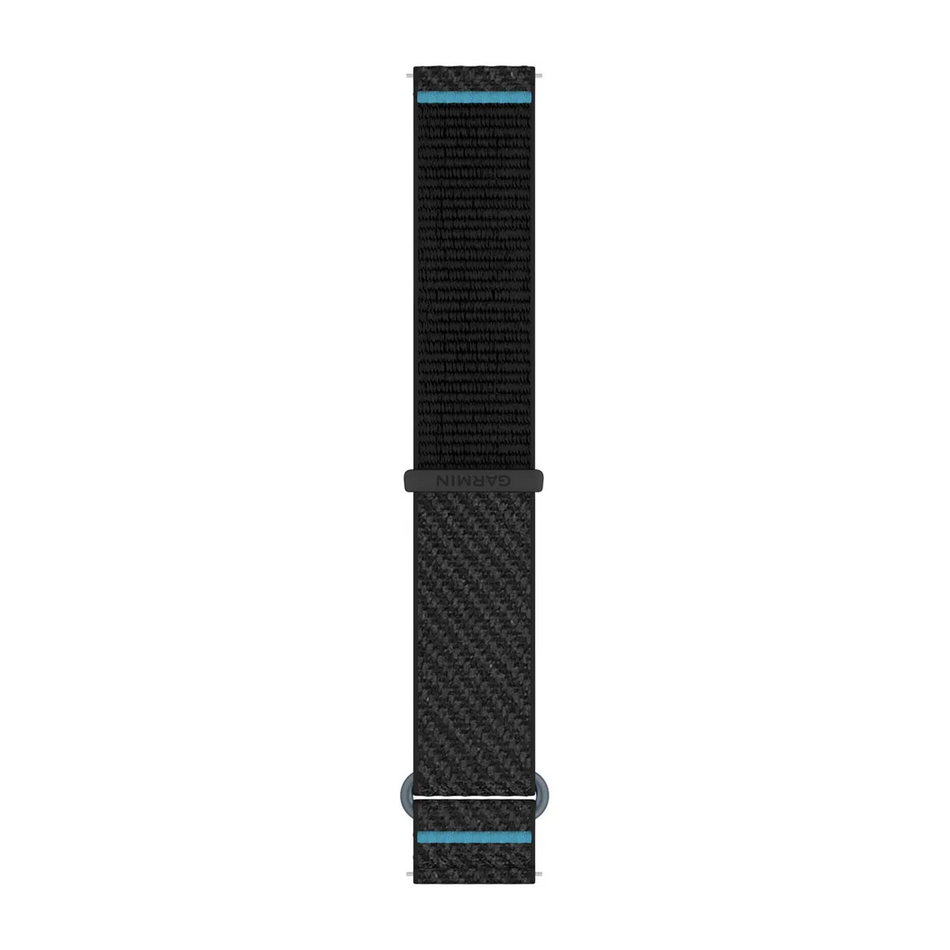 Garmin Quick Release 20mm - Small Black/Azure Comfort fit Fabric Band