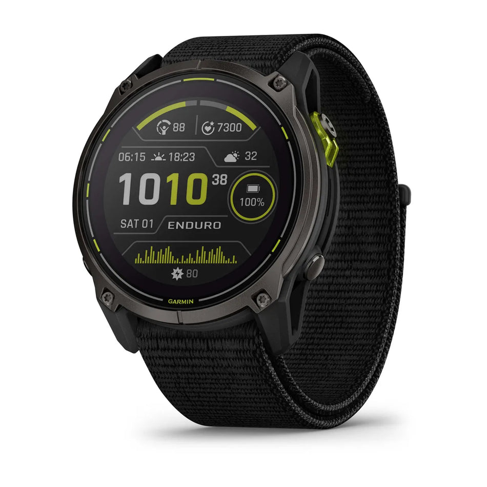 Garmin Enduro 3 - Carbon Grey DLC Titanium with Black Sport Loop Band