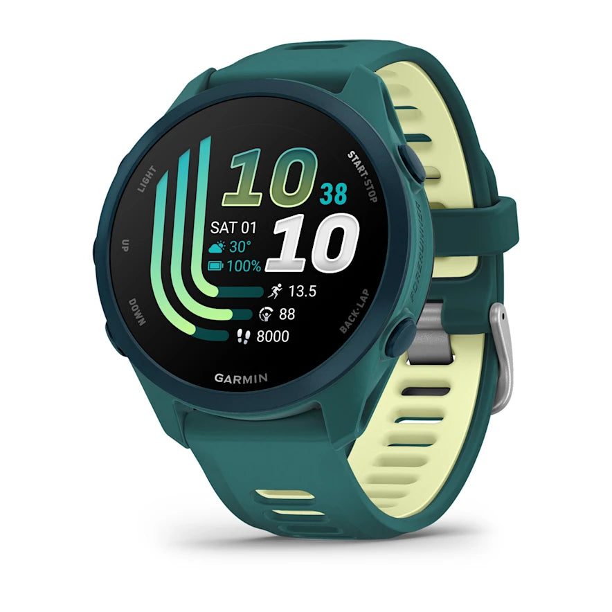Garmin Forerunner 170 Music - Teal Green with Citron Band