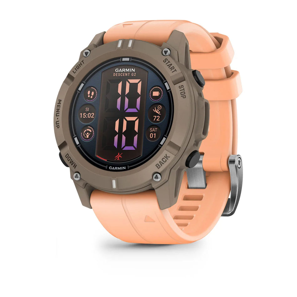 Garmin Descent G2 - Paloma with Shell Pink Band