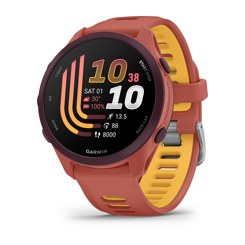 Garmin Forerunner 170 Music - Red Pink with Mango Band
