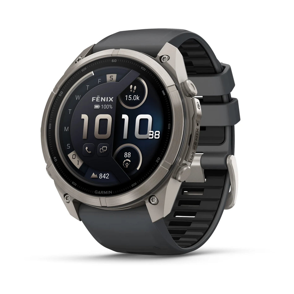 Garmin Fenix 9 Pro InReach – 51mm - Titanium with Graphite/Black Silicone Band