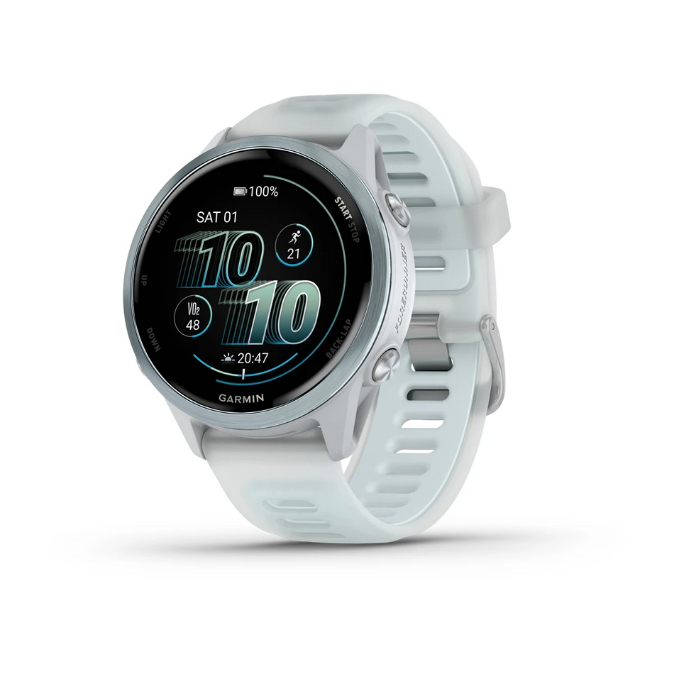 Garmin Forerunner 570 - 42mm - Cloud Blue Aluminium with Translucent Whitestone/Cloud Blue Band