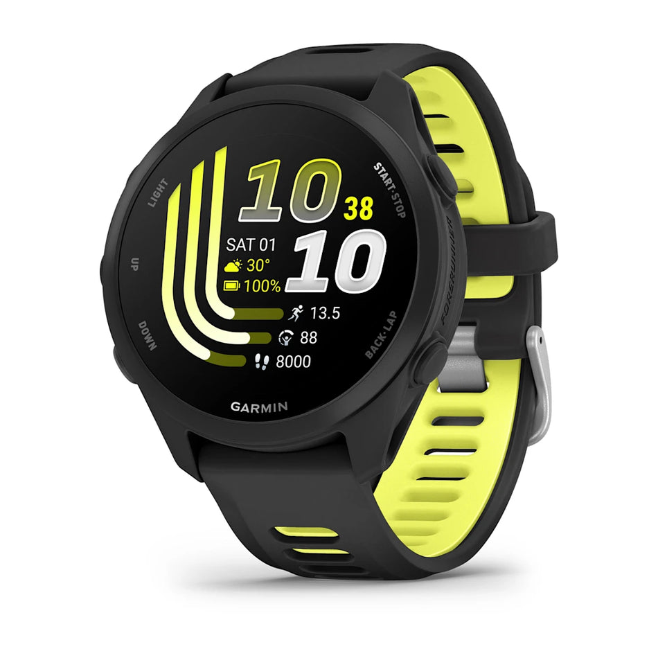 Garmin Forerunner 170 Music - Black with Amp Yellow Band