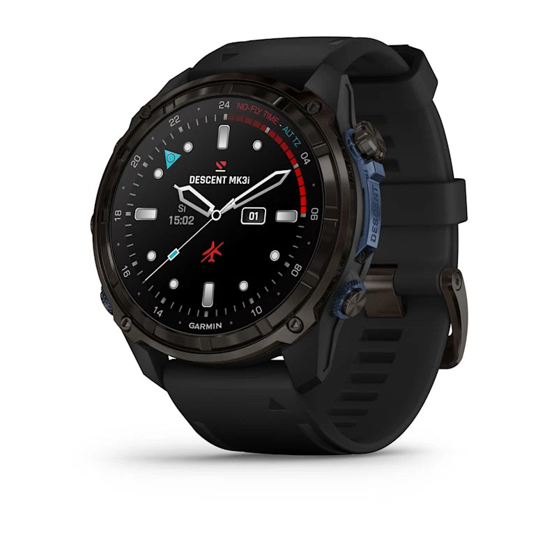 Garmin Descent Mk3i 51mm - Carbon Grey DLC Titanium with Black Silicone Band