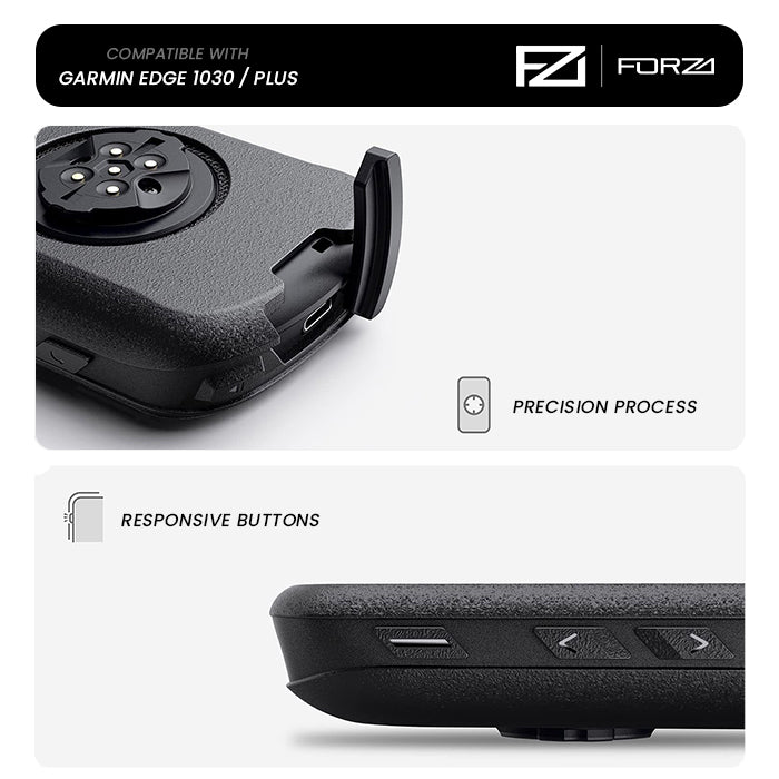 Forza Silicone Bumper Case - Garmin Edge 1030  - Black