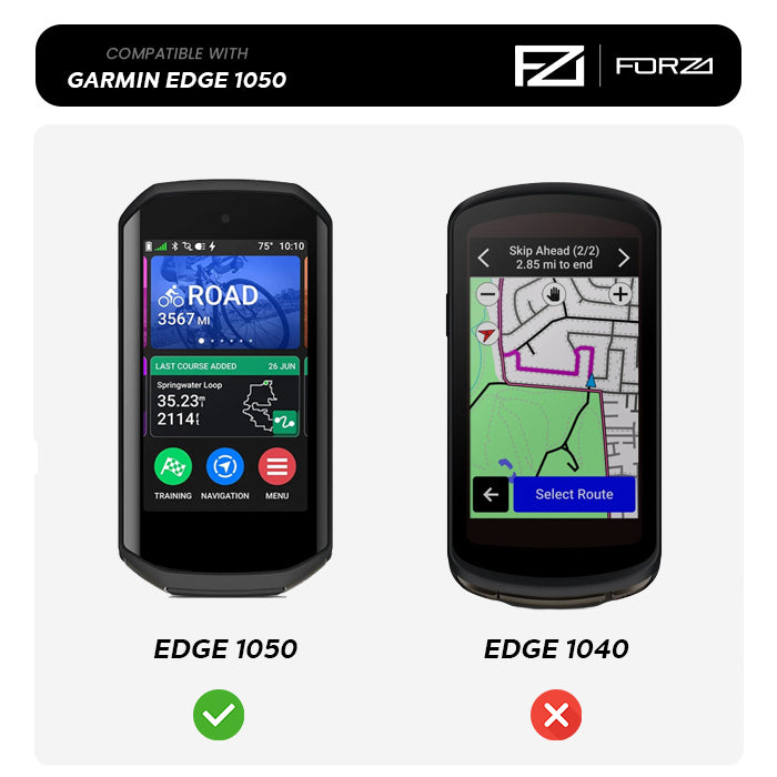 Forza Silicone Bumper Case - Garmin Edge 1050 - Black