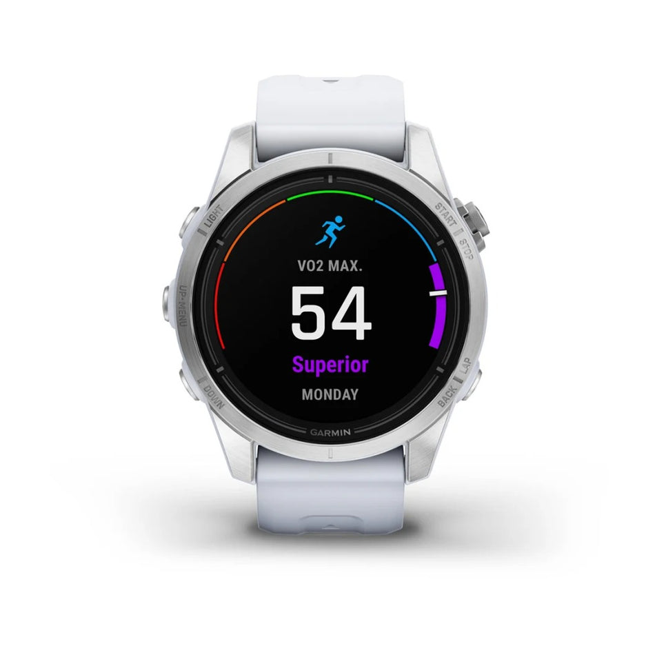 Garmin Epix Pro (Gen 2) 42 mm - Silver Stainless Steel with Whitestone Band
