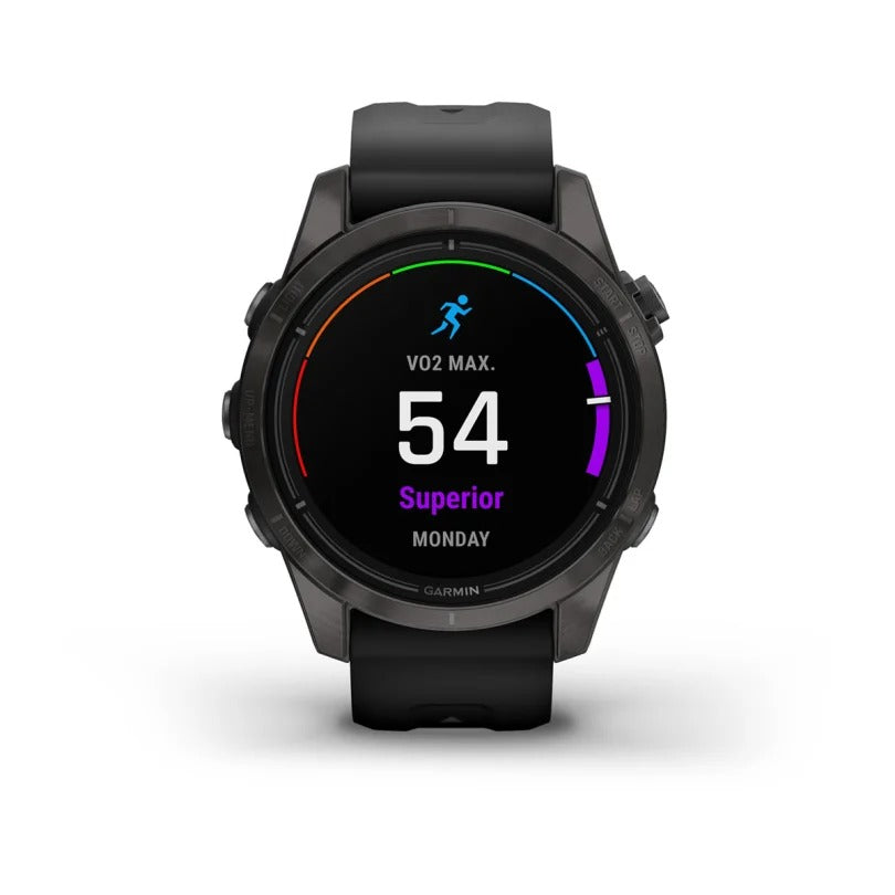 Garmin Epix Pro (Gen 2) 42mm Sapphire - Carbon Grey DLC Titanium with Black Band