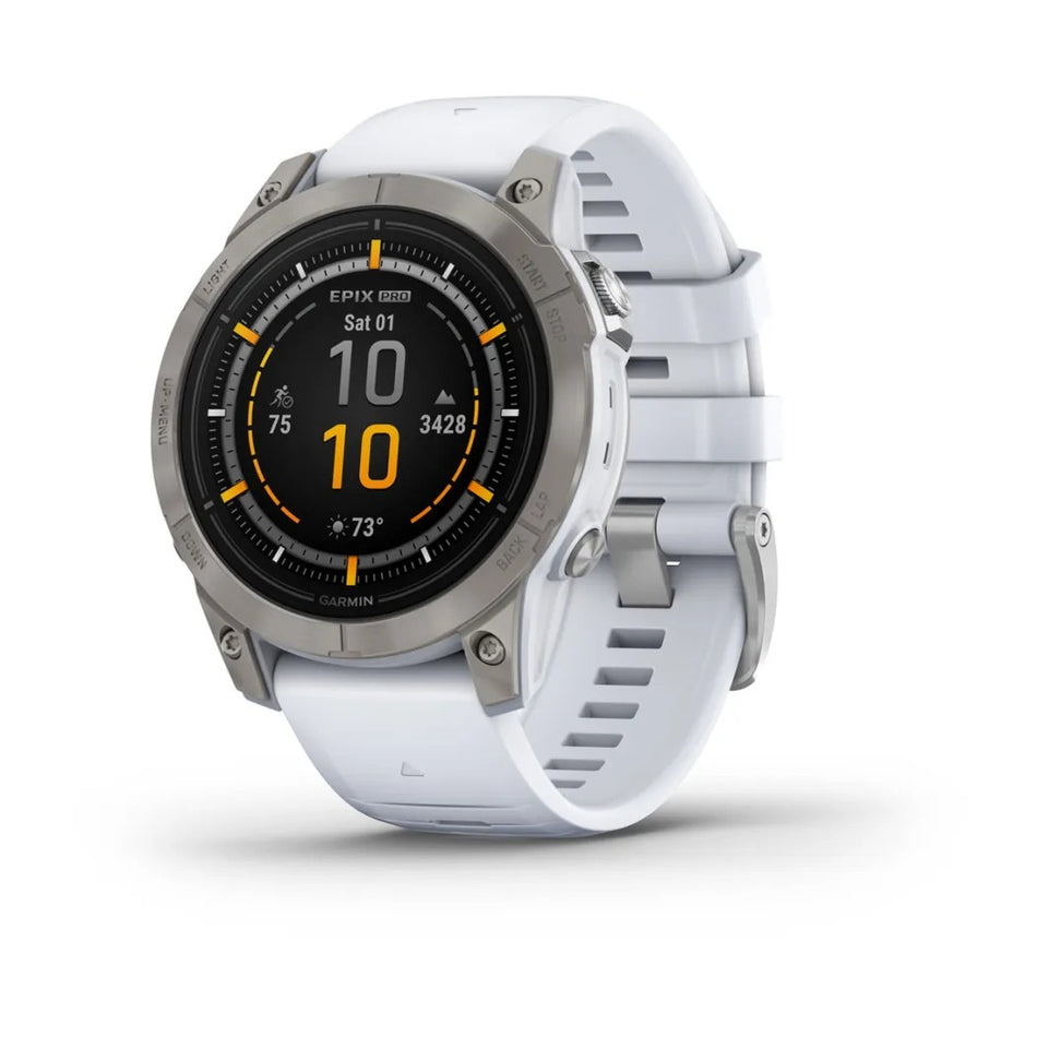 Garmin Epix Pro (Gen 2) 47mm Sapphire - Titanium with Whitestone Band