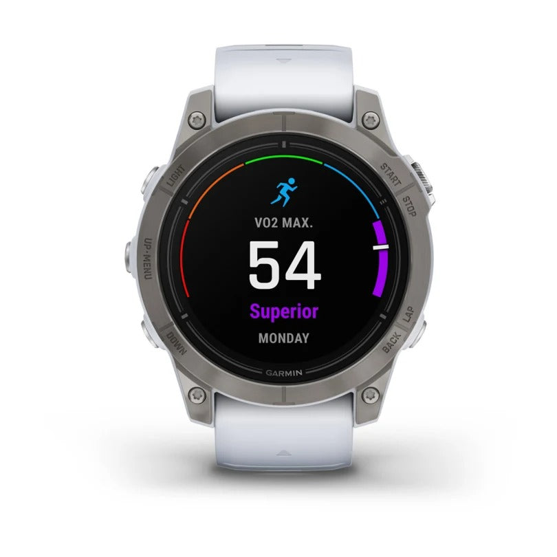 Garmin Epix Pro (Gen 2) 47mm Sapphire - Titanium with Whitestone Band