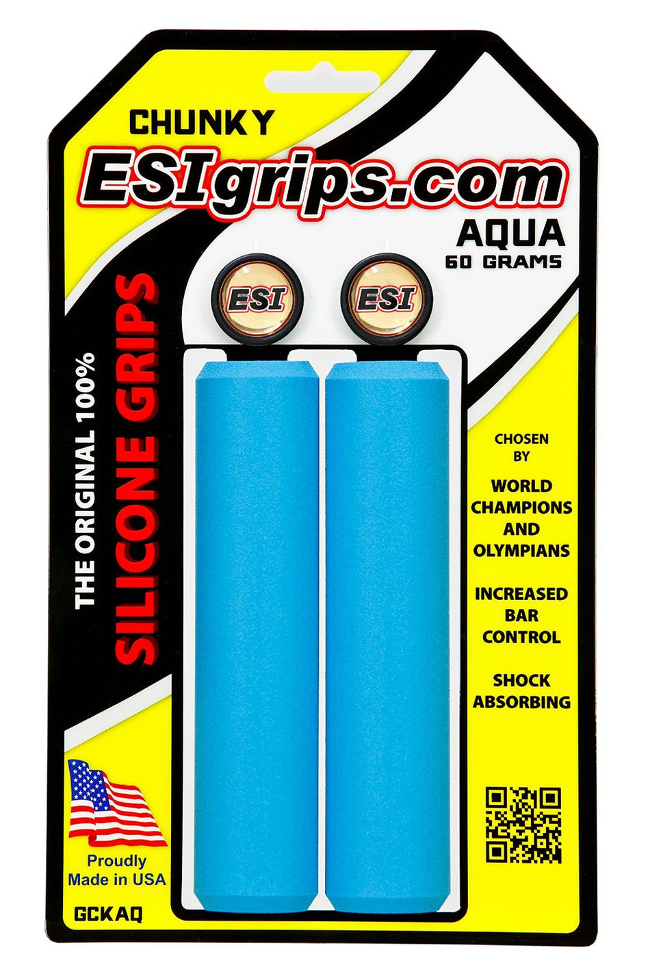 ESI Chunky Grips - Aqua