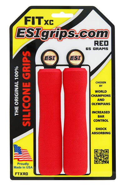 ESI FIT XC Grips - Red