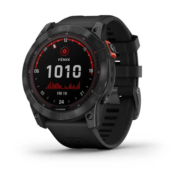 Garmin Fenix 7X Solar - Slate grey with black band