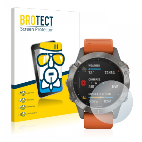 BROTECT Screen Protector - Garmin Fenix 6 (47mm)
