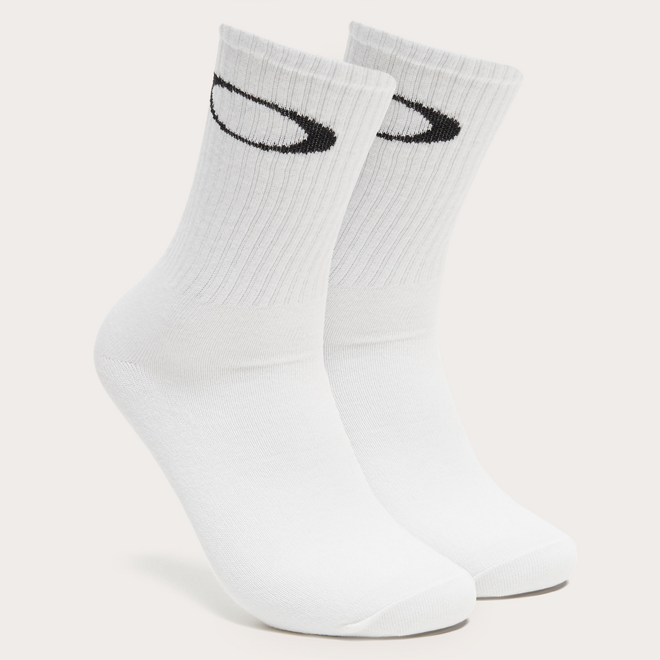 Oakley Ellipse Crew Socks - White - Medium