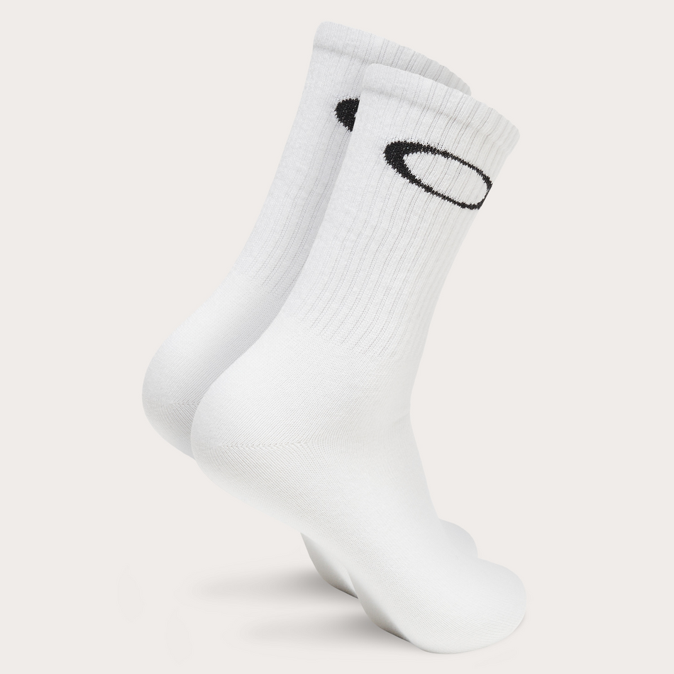 Oakley Ellipse Crew Socks - White - Large