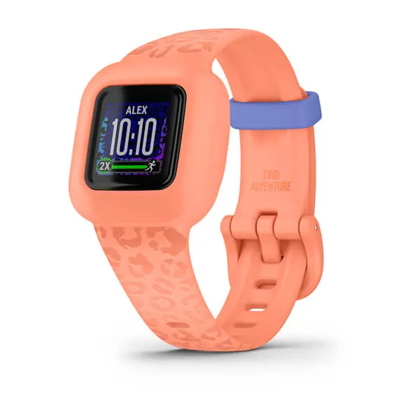 Garmin vivofit Jr 3 - Peach Leopard