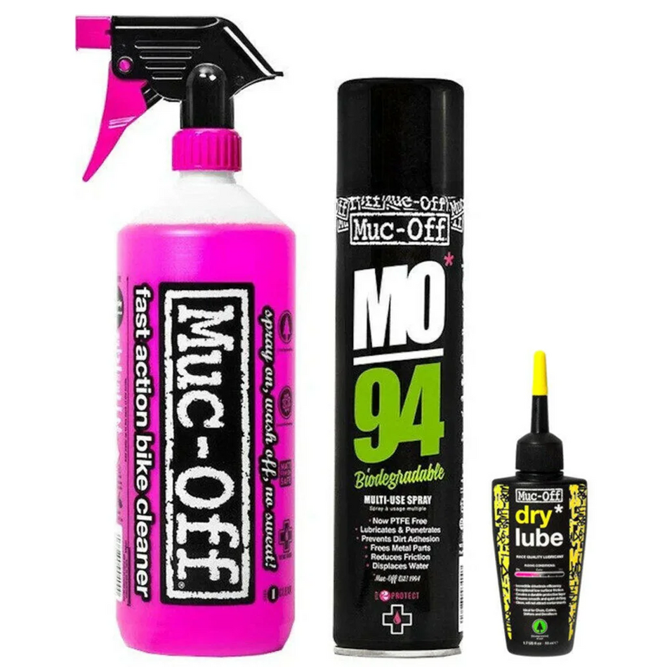 Muc-Off Wash, Protect & Lube Kit